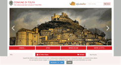 Desktop Screenshot of comune.tolfa.rm.it