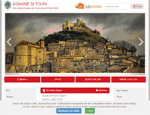Tablet Screenshot of comune.tolfa.rm.it